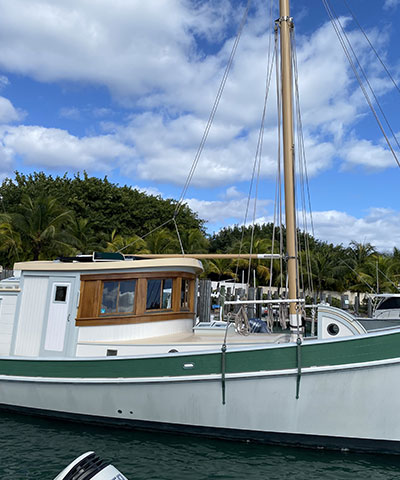 a boat on the water